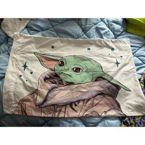 Star Wars The Mandalorian Curious Child Twin Sheet Set